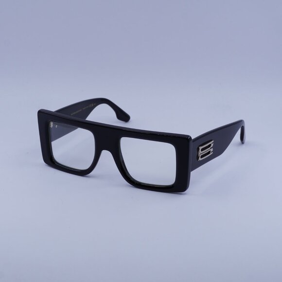 Victoria Beckham VB677S 006 Sunglasses Black Square Frame, Transparent Lenses - Picture 5 of 11